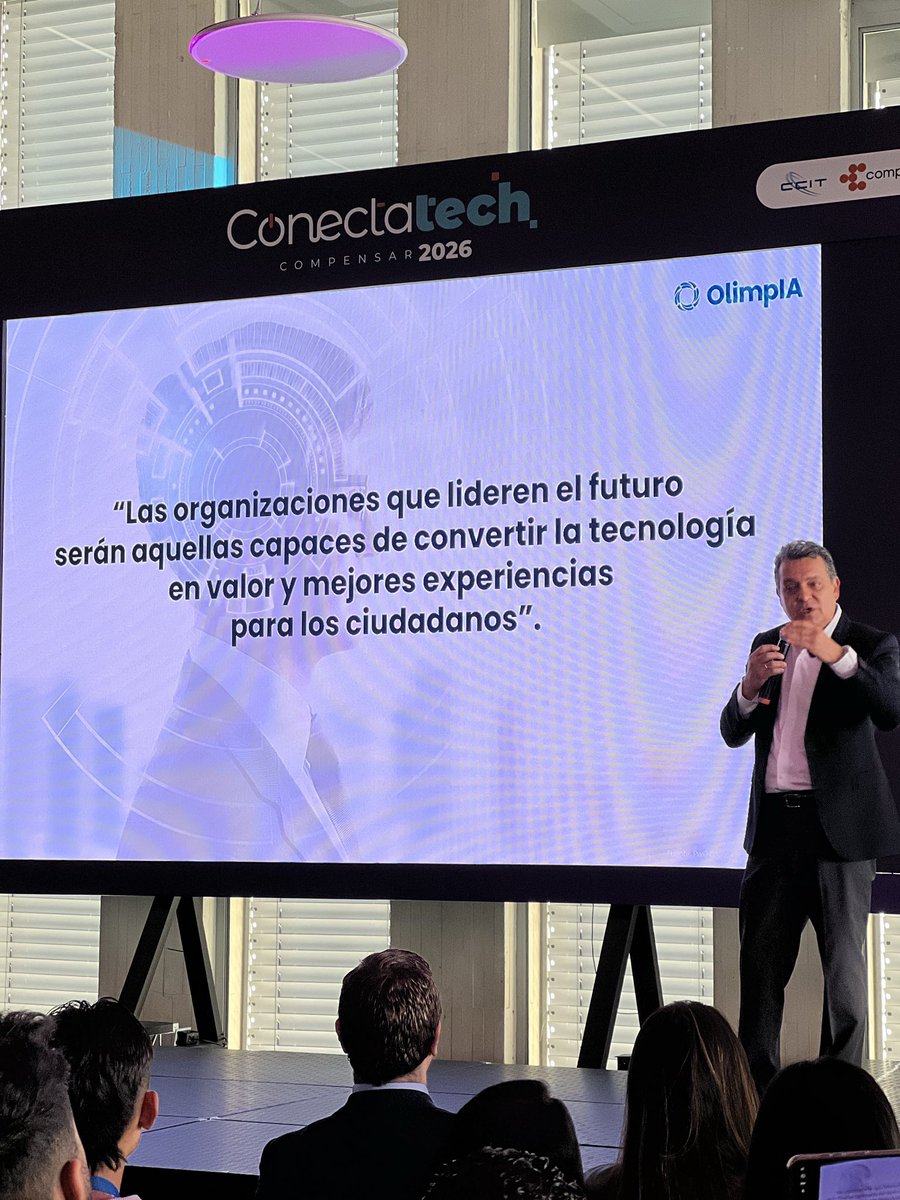 Compensar_info's tweet photo. 🚀 ¡Arrancamos #Conectatech2026!
Más de 300 líderes del sector público y privado nos acompañan hoy para conversar sobre economía digital, IA, activos digitales, ciberseguridad y nuevos modelos de negocio que están transformando el crecimiento empresarial. https://t.co/f526c4zYPx