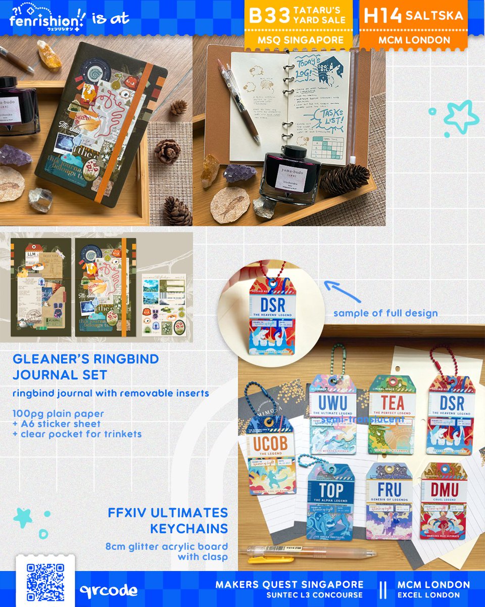 Fenrishion's tweet photo. hallo hello! 
my catalogue for #makersquestsg and #mcmcomiccon UK! :D

I also have some very exciting news- the lovely @.xuanator will be cosplaying Sen Yuzuka!
(senchan sightings?! how exciting!)

I'll be at B-33 Tataru's Yard Sale at MSQSG and H-14 Saltska at MCMUK!

1/3> https://t.co/lw2MbcOwFH