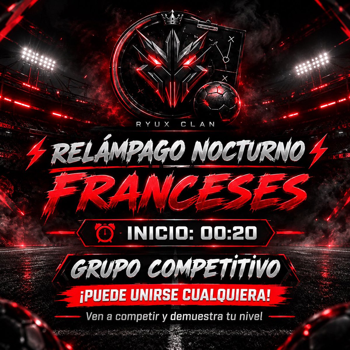 Carrionn97_'s tweet photo. Muy buenas chavales, mandaré link del grupo de WhatsApp a quien esté interesado, se hace convocatoria abierta diaria, que no muera clubes chavales! Pura pasión #RyuxClan https://t.co/2AVrKTey2a