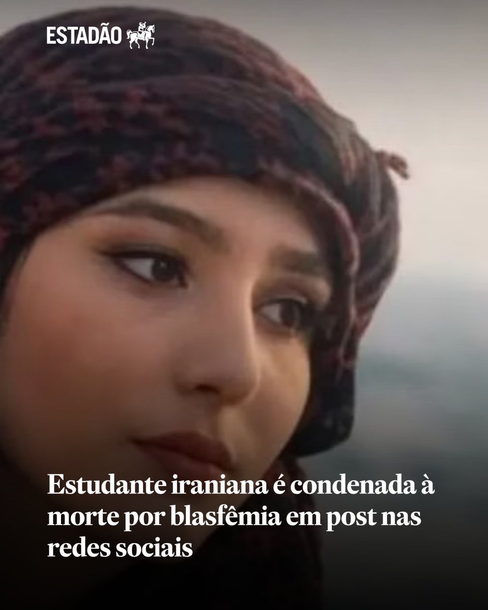 Estadao's tweet photo. Estudante iraniana é condenada à morte por blasfêmia em post nas redes sociais | Najmeh Amini foi condenada por sabol-nabi, crime que consiste em insultar o profeta Maomé ou outros profetas divinos; jovem pediu ajuda à comunidade internacional e à ONU https://t.co/1lC9NuQrNh https://t.co/Gb3TZb20xJ