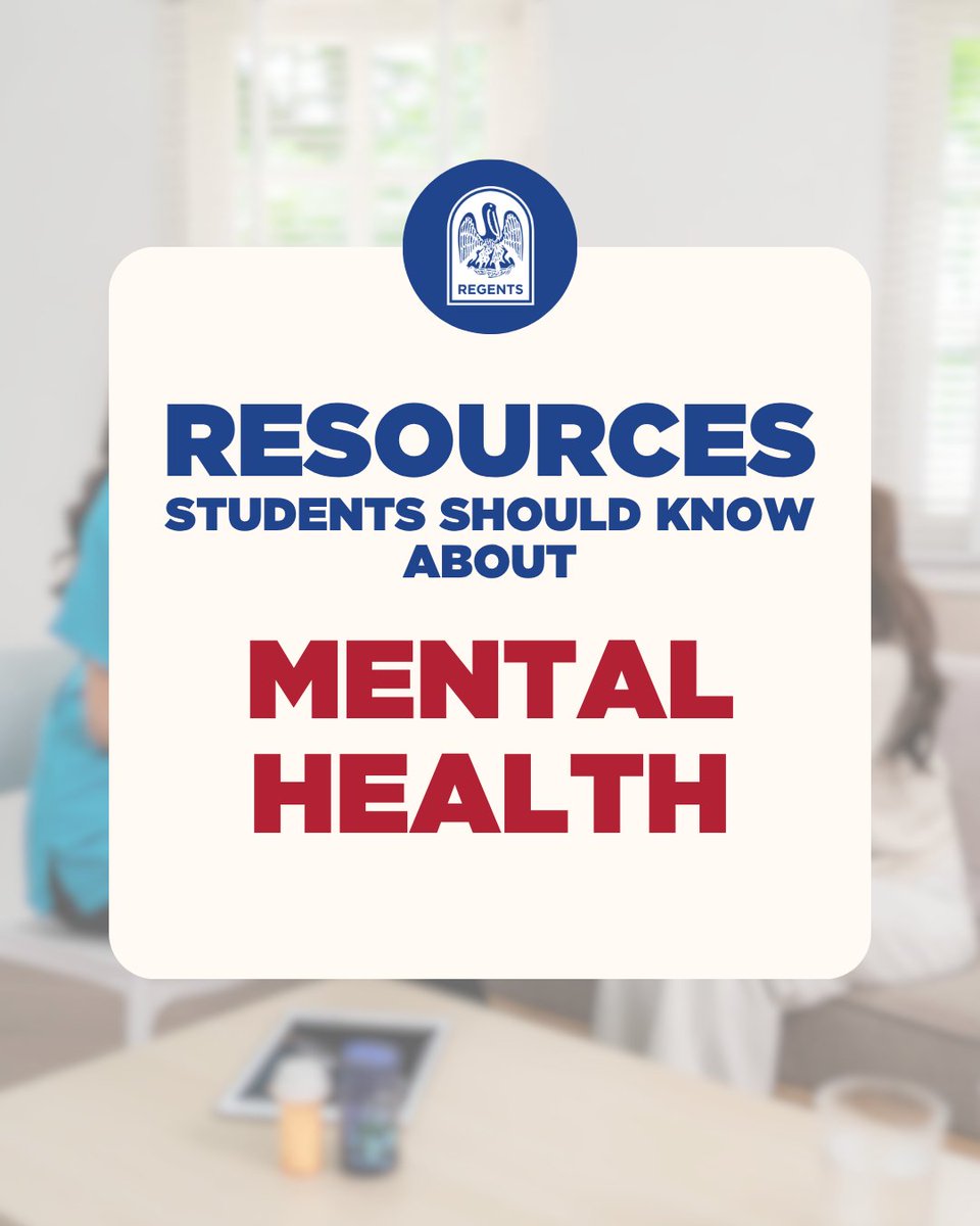 LA_Regents's tweet photo. Your mental health matters, and you do not have to navigate difficult times alone. Louisiana has resources available to help.

Swipe through to explore some of our mental health resources available across Louisiana!

#StudentSuccess #LaProspers https://t.co/zcyQxls6wG