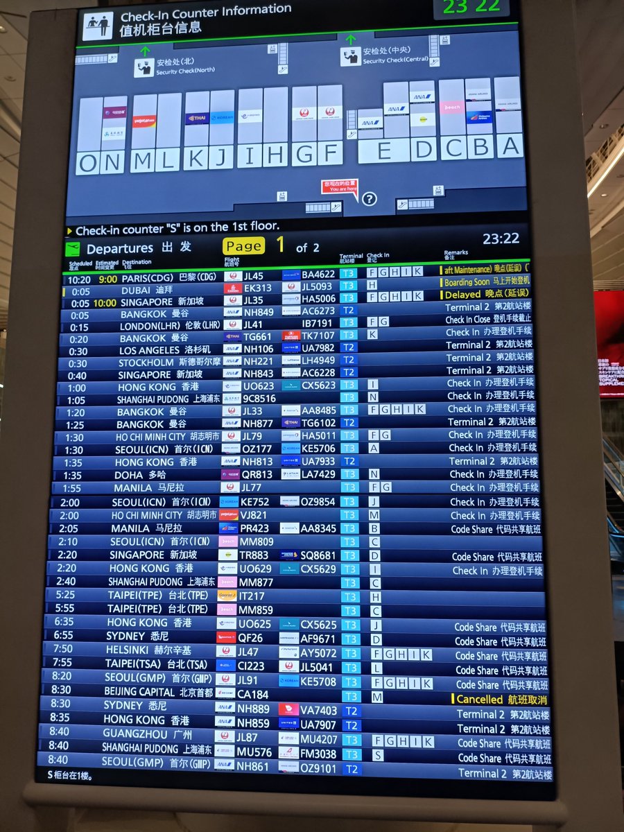 nat_tun's tweet photo. さっきまで2024年のインドの旅行記を上げてましたが、リアルでは今からタイに行きます！
羽田空港なう〜！✈️
いつも成田空港だから、羽田は人生で2回目くらい。
見慣れない景色だ！ https://t.co/UtgYEXnhG2