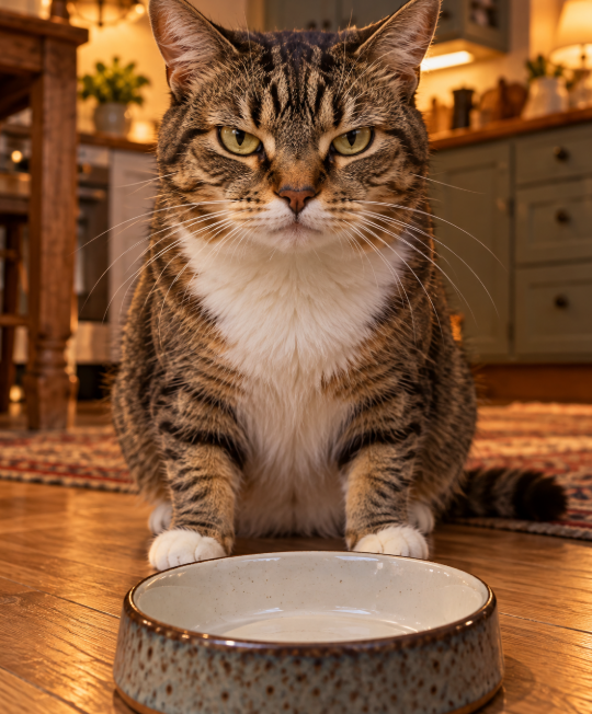 animaltoocute's tweet photo. ごはんを待っている猫。この顔で、飼い主にどんな圧をかけていると思いますか？ https://t.co/vHoutUmhW5