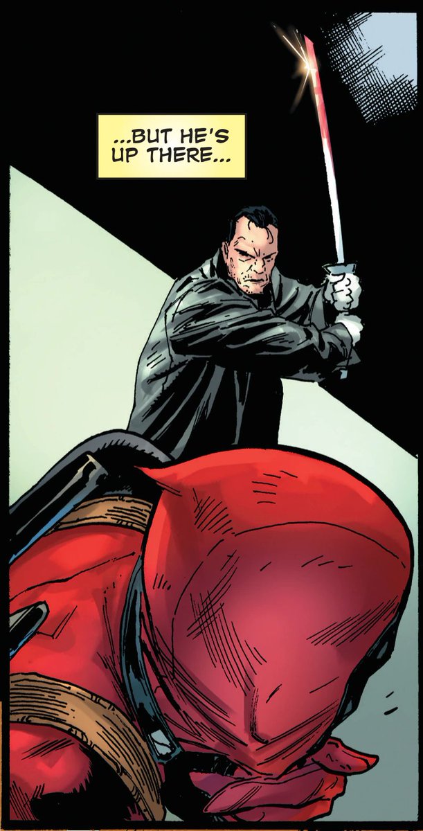 PunisherHQ's tweet photo. Wade Wilson: Deadpool #9 is out, and it was a bang! @Benjamin_Percy delivered a very entertaining issue with tons of action. The fight with the Punisher vs. Deadpool was the real highlight of this issue. But the best, Percy left for last. No spoilers from me in the next couple of days... or weeks!

The art from Geoff Shaw was a delight and was on par with everything Percy threw at the plot. Great colors, great dynamic between panels, top notch issue!

Rate: 8.5/10