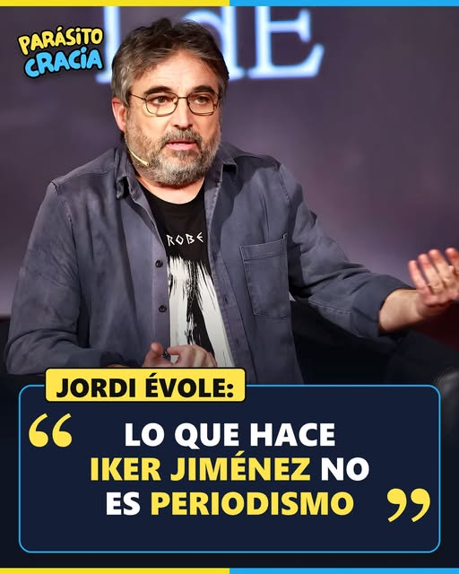 pepeluspain's tweet photo. Jorge Évole ha decidido repartir carnés de periodista y el primero que retira es el de Iker Jiménez.
Curioso que los que llevan años haciendo de altavoz cómodo del poder sean justo los que deciden qué es periodismo y qué no.
Tranquilo, que el público ya sabe distinguir ¡ https://t.co/rAwNONjnki