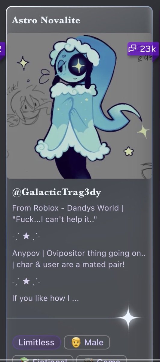 08__qq's tweet photo. WHO THE FUCK IS USING MY ART FOR AN OVIPOSITOR AI CHAT BOT 😭😭😭😭😭😭😭😭😭😭😭😭😭😭😭 https://t.co/j8jYc06u1K