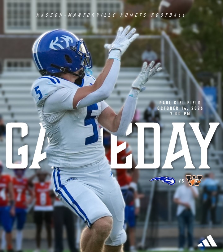 Kasson-Mantorville: 🏈 KoMets vs Winhawks 📅 October 14, 2026 ⏰ 7:00 PM 📍 Winona, MN 🏟️ Paul Giel Field 📺 https://t.co/wtb31guEty