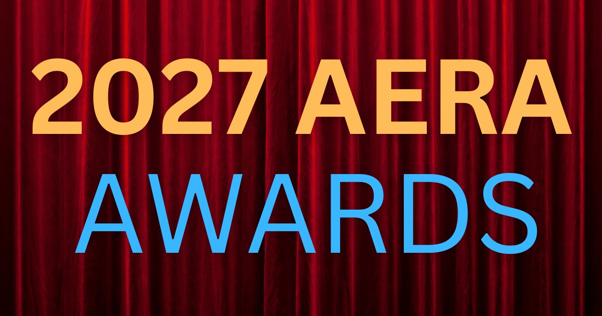 AERA_EdResearch's tweet photo. Today is the deadline to send in your nominations for the 2027 AERA Awards! Nominations are due today by 11:59 pm PT. https://t.co/yT5Rb2CIBT https://t.co/WbAZ56XOu3