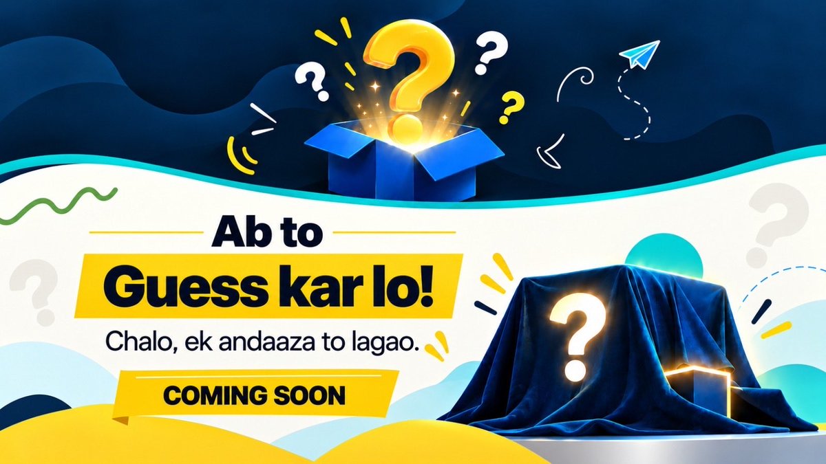 TaleemGhar1's tweet photo. Ab guess karna toh banta hai! 👀

Learning ka ek naya andaaz aa raha hai… kya lagta hai, kya hone wala hai? 💡

Apna guess comments mein batao — coming soon!

#GuessKaro #ComingSoon #EdTech #Learning https://t.co/GD8hfSeSsa