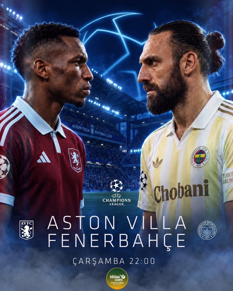 ozyilmaziddaa's tweet photo. ⚡ İNGİLTERE’DE BÜYÜK MAÇ! ⚡
UEFA Şampiyonlar Ligi 2. haftasında temsilcimiz Fenerbahçe, zorlu deplasmanda Aston Villa’ya konuk oluyor! 🏴󠁧󠁢󠁥󠁮󠁧󠁿⚔️🇹🇷

⏰ 22:00

👑 Kral Oran ayrıcalığı ve yüzlerce canlı bahis seçeneği 📲 https://t.co/oiO7qZCiCG’da seni bekliyor!

Saldır Kanarya! 💛💙 https://t.co/h8xSYtcoFg