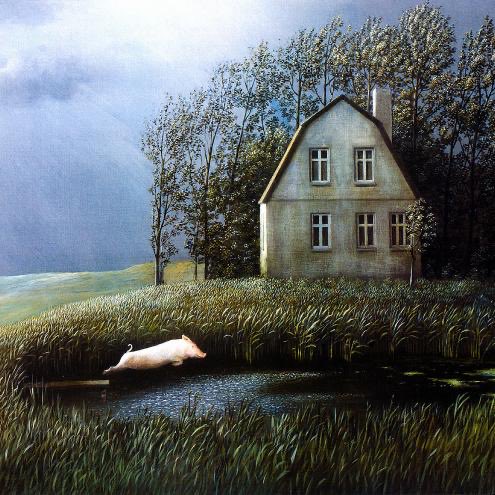 Bertrom's tweet photo. Michael Sowa is a German artist known mainly for his paintings, which are variously whimsical, surreal, or stunning. https://t.co/VtoCtQFTIt
