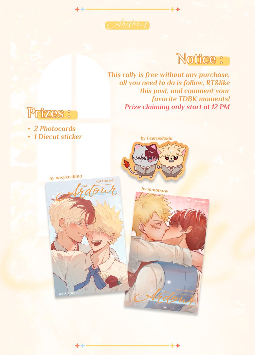 tdbk_nest's tweet photo. . ݁₊ ⊹ . ݁˖ . ݁ TDBK  Mini Rally 🍰💥

Hello hello!
Come and join our mini rally #Comipara7 &amp; #cf23 ⋆ ˚⋆୨୧˚

This is a free rally! 
Just follow the T&amp;C 
More details on the pics

Prized are limited!
See you at Comipara &amp; Comifuro

#tdbk_ardour https://t.co/eP6Cr7L24Y