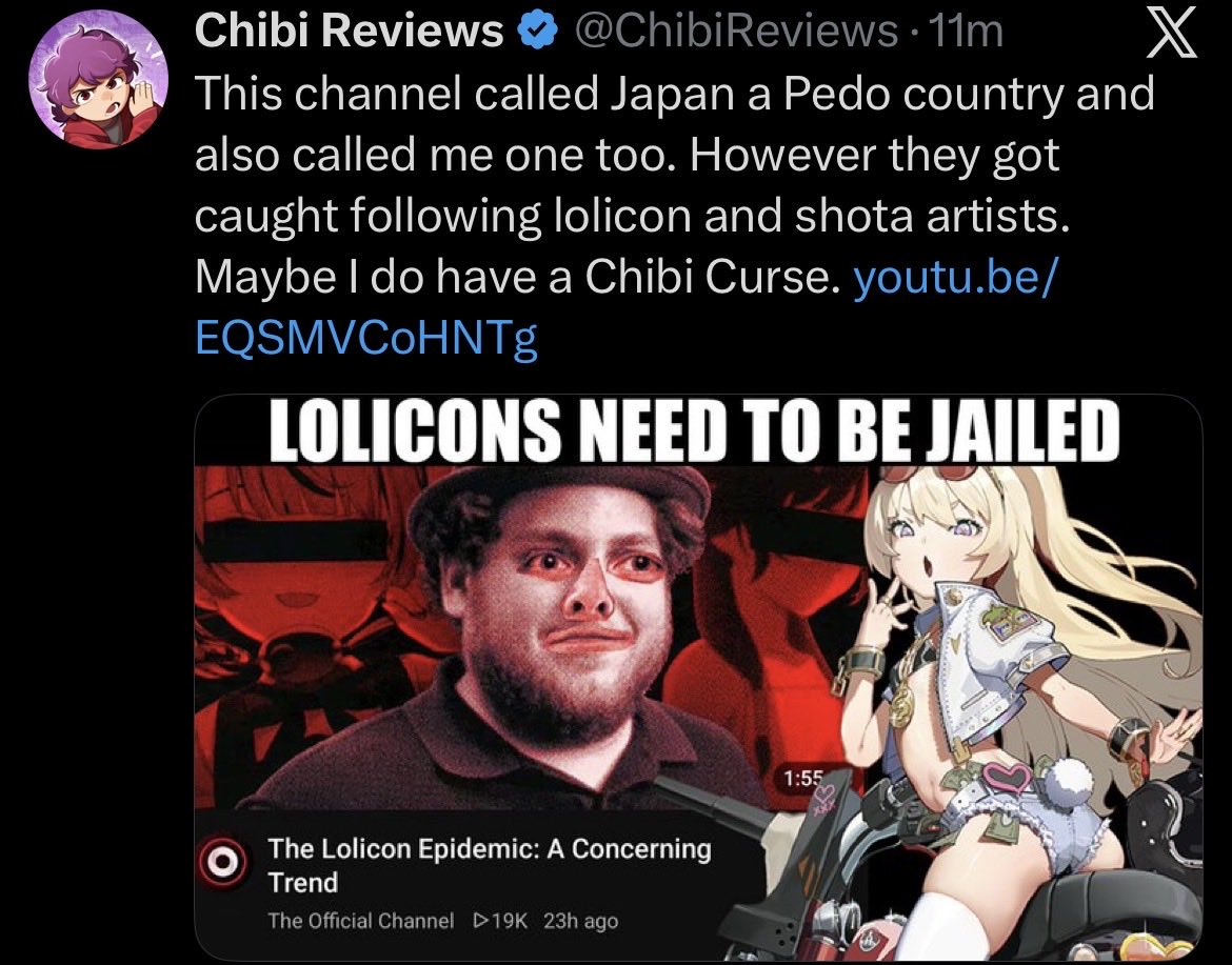 MrZombie0btt's tweet photo. Japan is well known to have a pedo problem like cp was legal until 2014 and the age off consent was 13 until 2023 and also I just like how he implied that one of the guys in the video is into lolicon even if it was huggbees some who is not even involved in this specific video https://t.co/Ma8MBOSKDa