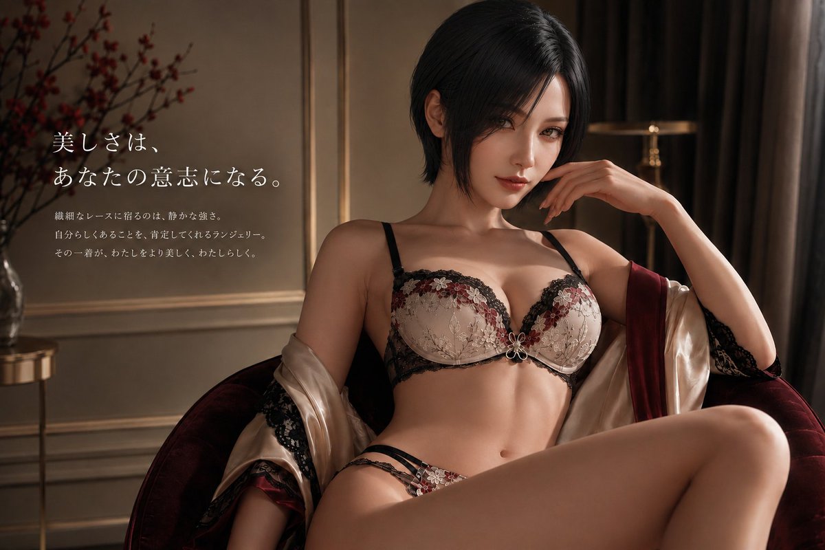 seven573_3's tweet photo. Ada Wong 📷 | Resident Evil  
Elegant, elusive, and unmistakably Ada. 
Lingerie
 #AdaWong #ResidentEvil #Biohazard #Capcom #FanArt #AIArt https://t.co/UyLySPExeH