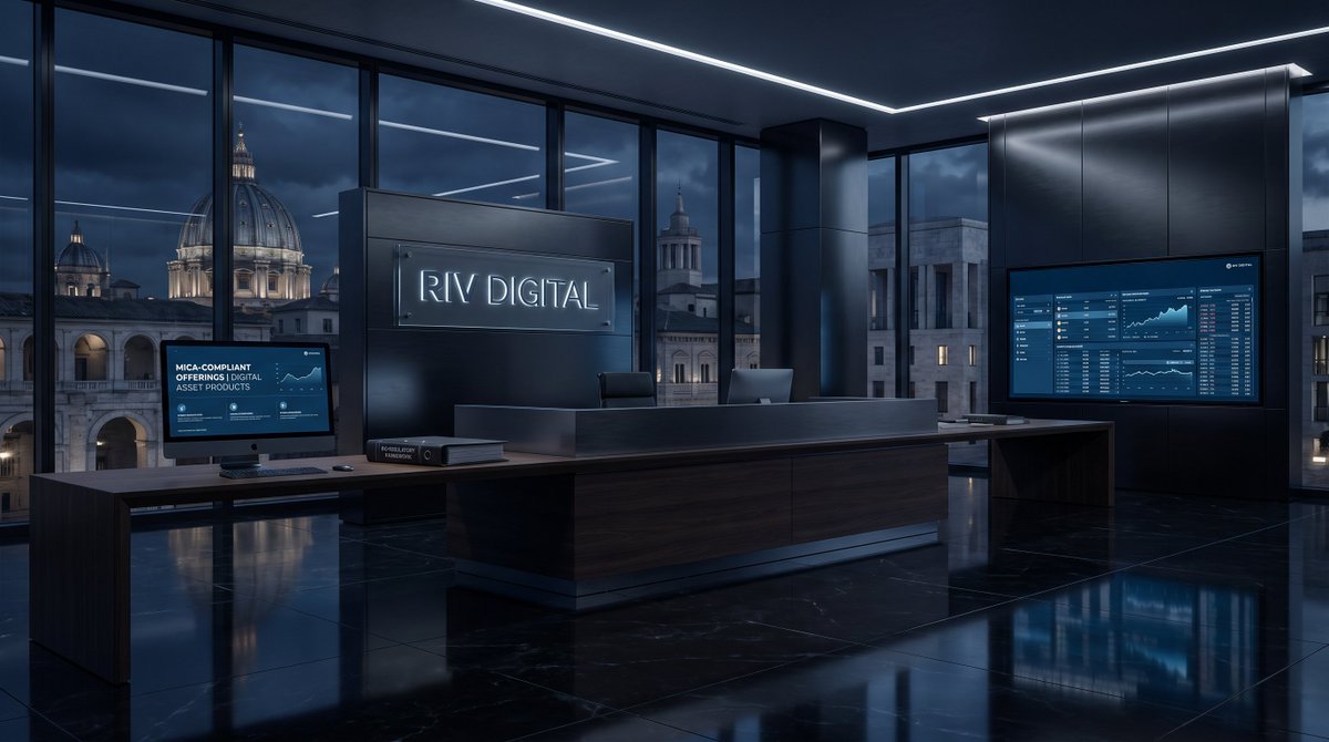 rivcapitalgroup's tweet photo. RIV Digital provides regulated crypto-asset services across the European Union. 🇪🇺

Including the placement of MiCA-compliant offerings and crypto-to-fiat brokerage.

🔗 https://t.co/0T0dqhmT0A https://t.co/xRMiqmUq1W