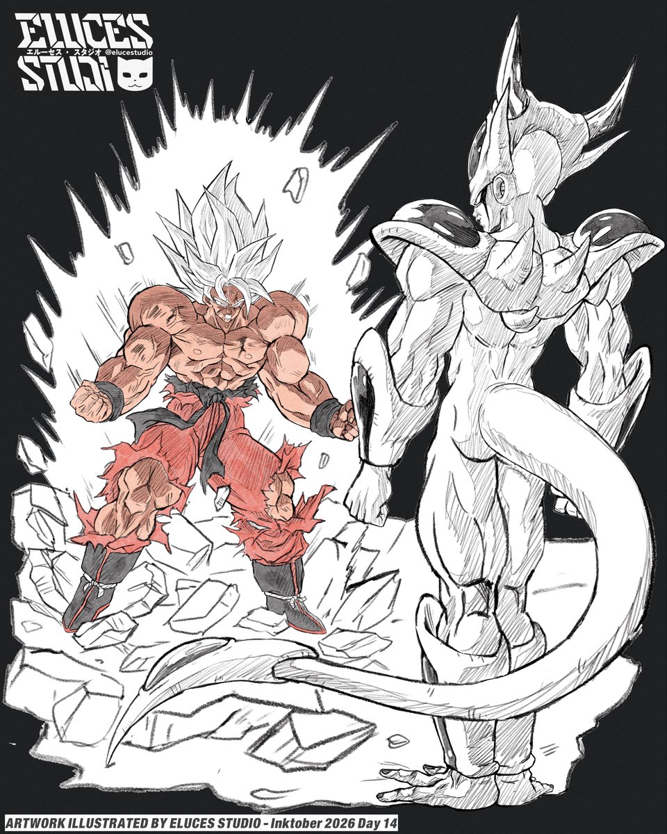 elucestudio's tweet photo. Frieza 5th Form vs Goku SSJ Dai San Dankai | Inktober 2026 Day 14 | Dragon Ball Z What IF | Dbzetto 
フリーザ 第5形態 VS 悟空 超サイヤ人第3段階 | インクトーバー 2026 Day 14 | ドラゴンボールZ IF

In the scenario where Frieza, just like Cooler, shows a 5th Form, would Goku have any chance if he had reached the wrong Super Saiyan form?

Artwork By @elucestudio
