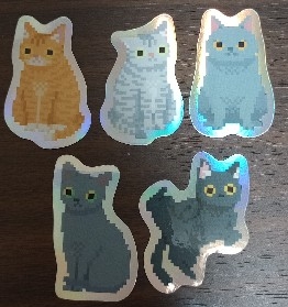 mjnk_'s tweet photo. 11 ガラムマサラ ( @gara_dot ) さん

前回犬ステッカーのガチャがあったので、猫が出ないかなと思っていたら本当に出していただけて嬉しさの極み🙏✨

実家で飼ってた猫ちゃんが黒猫だったので、選べる1枚は黒猫ちゃんにしました！😆ポーズも相まって可愛すぎる🥰
みんな可愛い☺️

#PixelArtPark https://t.co/lcPdCsG1Tk