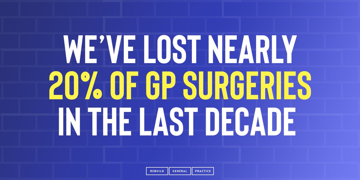 RebuildGP's tweet photo. Patients deserve better.

More GPs. Better access. Properly funded surgeries.

It's time the Government #RebuildGeneralPractice

#TeamGP

https://t.co/LYBKzDQX93 https://t.co/3lXhuAtFyy