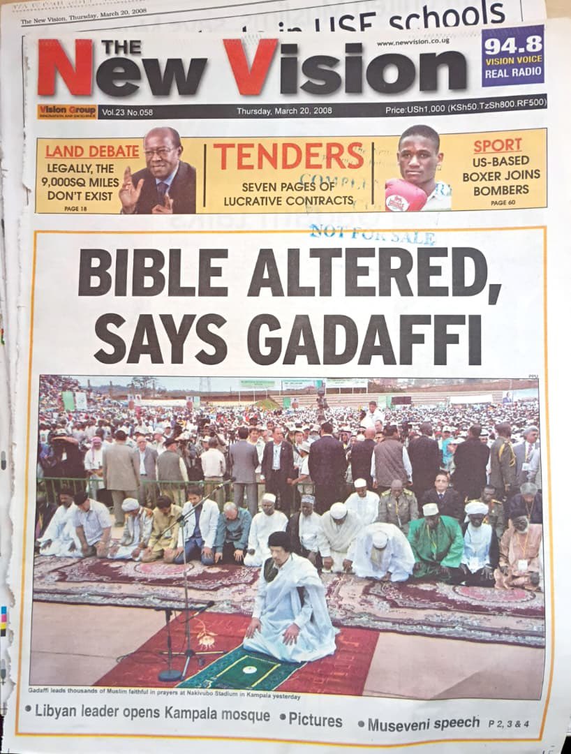 RobertKayanja's tweet photo. We thank God for our president who is Spirit filled and knows the word of God. 

Over the years we have seen people who have come out to mock the gospel and work of the HolySpirit……the rest is history! https://t.co/8DrfuEIBHx