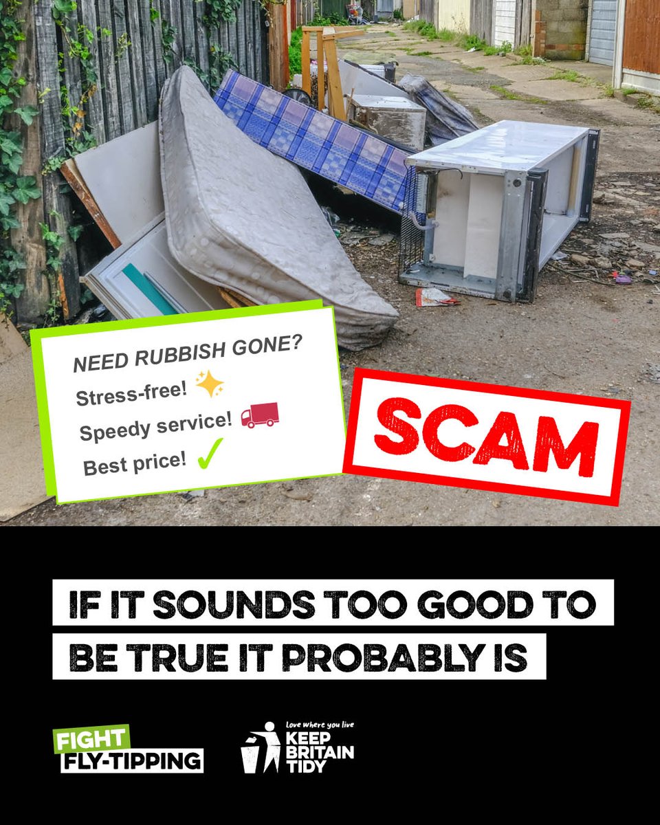 WelHatCouncil's tweet photo. 🚩 “Best price.” “Cash deals.” “Hassle-free.”

Rogue waste traders can use tempting offers to look legitimate online.

Check before you book. Don’t fall for a #RubbishDeal.

👉  https://t.co/UvTavnFrXn https://t.co/vLdYsyGdv2