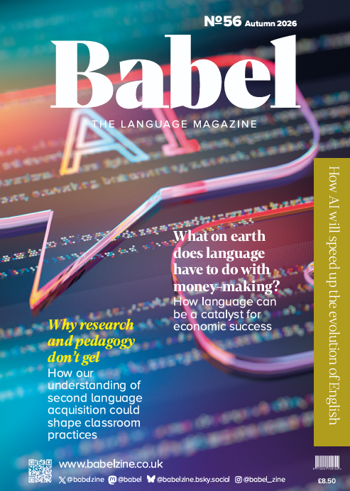 Babelzine's tweet photo. Babel No56 (Autumn 2026) is here!

Digital subscribers can read now at https://t.co/q7cj92wt4o

Print subscribers will receive their copies in October (UK) and November (rest of the world)

We hope you enjoy it! https://t.co/tLU95No1cF