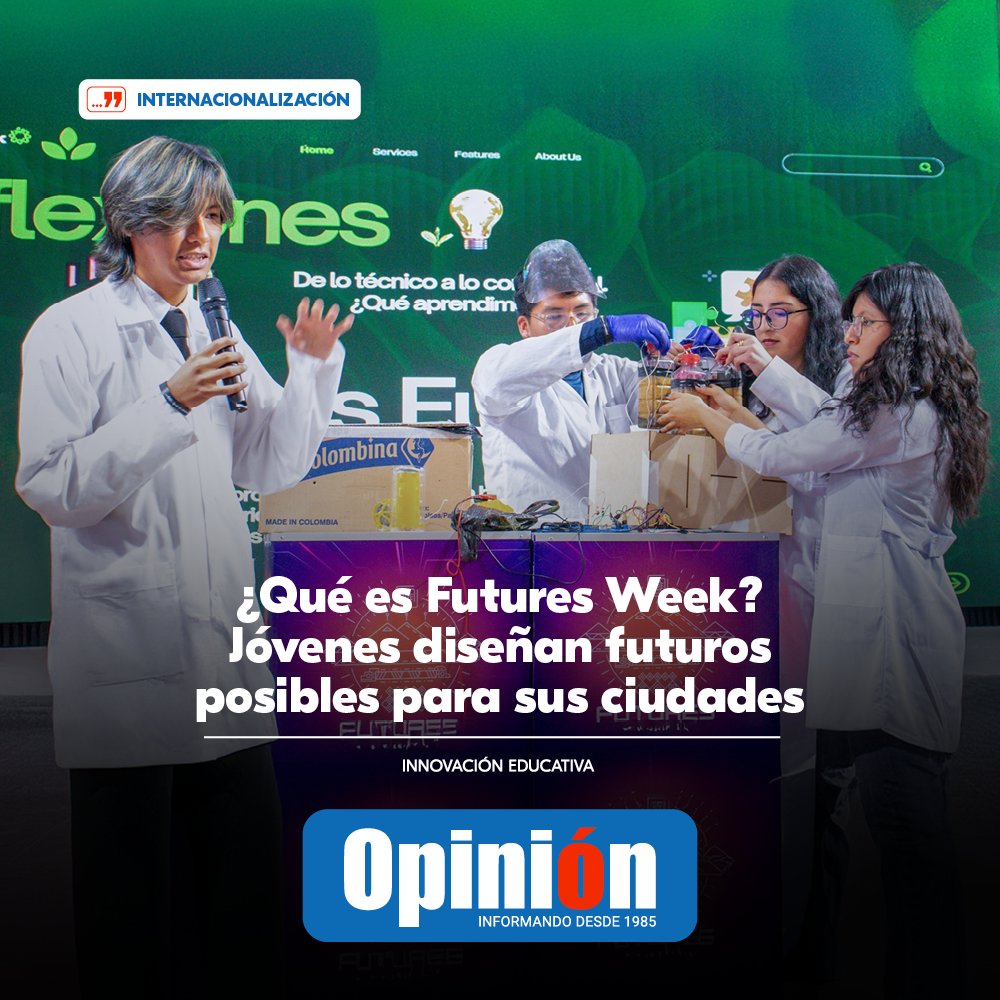 Opinion_Bolivia's tweet photo. ¿Qué es Futures Week? Jóvenes diseñan futuros posibles para sus ciudades
MÁS INFO👉 https://t.co/unMNJKrng7
#Unifranz #Internacionalízate #NodoBoliviaMillenniumProject #RIBER #FuturesWeek2026 #2030ConstruyendoFuturos #Agenda2030 #FuturesWeekBolivia #ODS #CalidadUniversitaria https://t.co/gk63WDDXYv