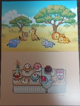 mjnk_'s tweet photo. 12 5kraD ( @fivekrad ) さん

建物から小物から動物まで、何もかも私が好きな雰囲気がいっぱいに詰まったドッターさん
去年は海外からリモート出展されている方のグッズが買えるのに気付かず悔しい思いをしたので、今年は買えてすごく嬉しい！！

特にお菓子のイラストが好き過ぎる💖

#PixelArtPark https://t.co/uOFmiDEpdN