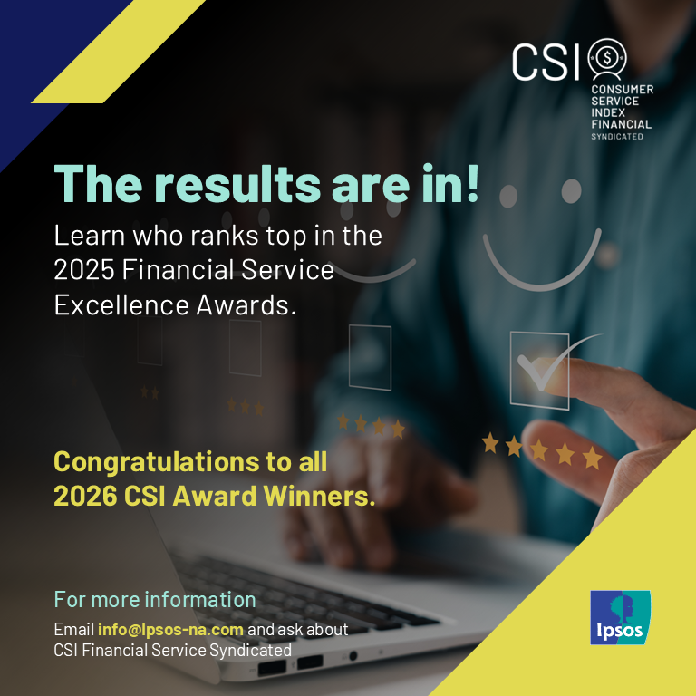 IpsosCanada's tweet photo. Ipsos is pleased to announce its Financial Service Excellence Awards, an annual program recognizing Canadian financial institutions for excellence in customer experience. The 2026 results sees TD gaining ground and CIBC returning to the winner’s circle. 
https://t.co/IO4KQ1xJKO https://t.co/fi4ZAMQajo