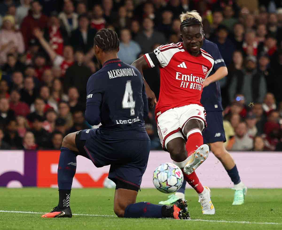 GameYetu's tweet photo. Arsenal blew away Lille with a three-goal blitz in seven second-half minutes for a 3-0 win to extend their perfect start to the Champions League.

https://t.co/WFPXBUxiuQ https://t.co/GbPTN88Jzm