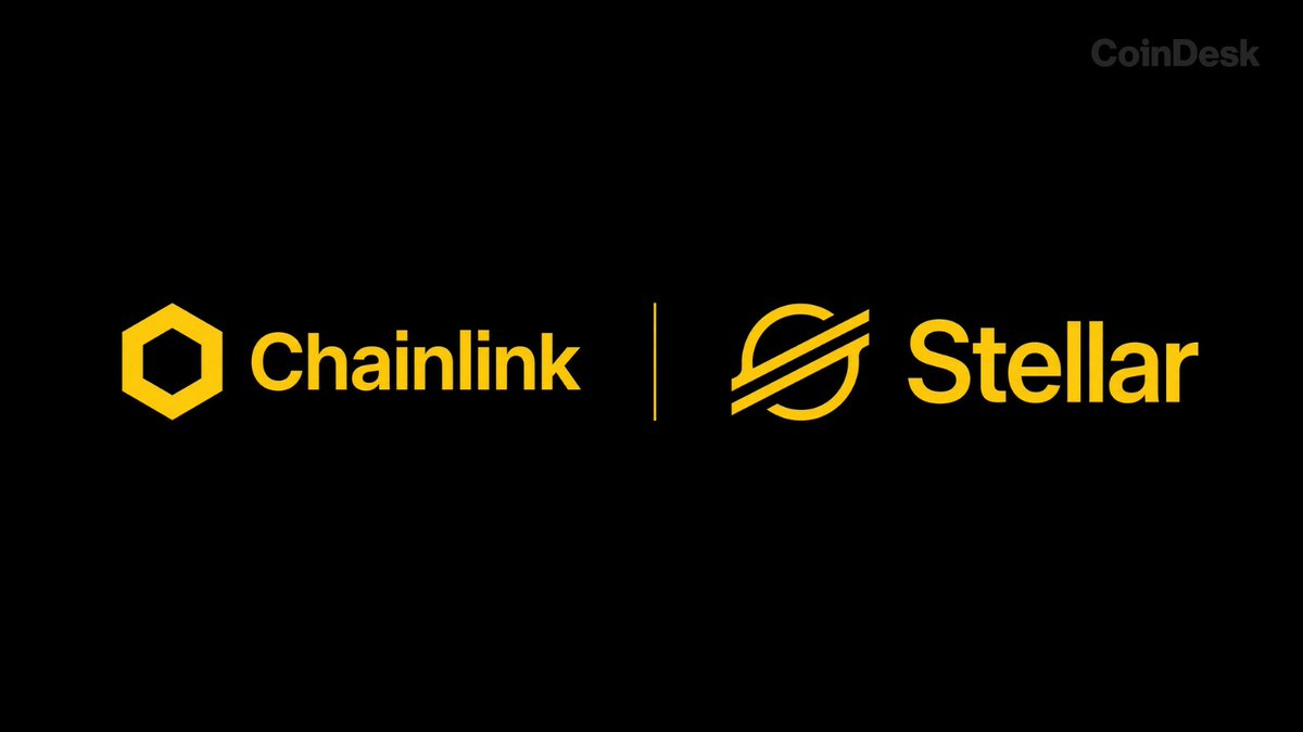 CoinDesk's tweet photo. LATEST: @Chainlink launches Data Feeds and Data Streams on @StellarOrg, bringing institutional-grade price oracles to $4B+ in RWAs on the network to power DeFi lending, perpetuals and prediction markets. https://t.co/BtlkhcR27B