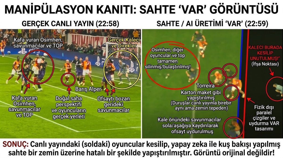 MartinlionkingC's tweet photo. Why did you cancel Galatasaray's obvious goal? 
Galatasaray. We will complain about Uefa to CAS or where to seek justice. You conceded our spotless goal because you understood that Barcelona would not be able to get out of Ali Sami Yen's hell. Where is Offside here? There is no logical explanation for this. Someone please explain to me why Replay is shown after 25 Minutes if there is Offside. Uefa, we now understand that if we had not unfurled the Freedom for Palestine Banners, would our 2nd goal have been canceled due to a faked offside? Never underestimate Galatasaray. @AdriRM33 Thank you for seeing and telling the truth. Thank you for being with the Galatasaray Team and for your support in a completely objective and transparent manner.
