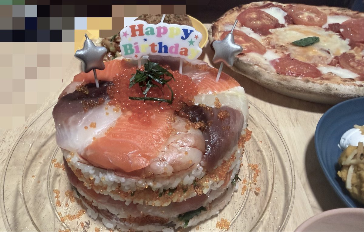 sui0sushi's tweet photo. 爆誕❕❕
SUSHIケーキ❕❕ https://t.co/7SbXFOByEq