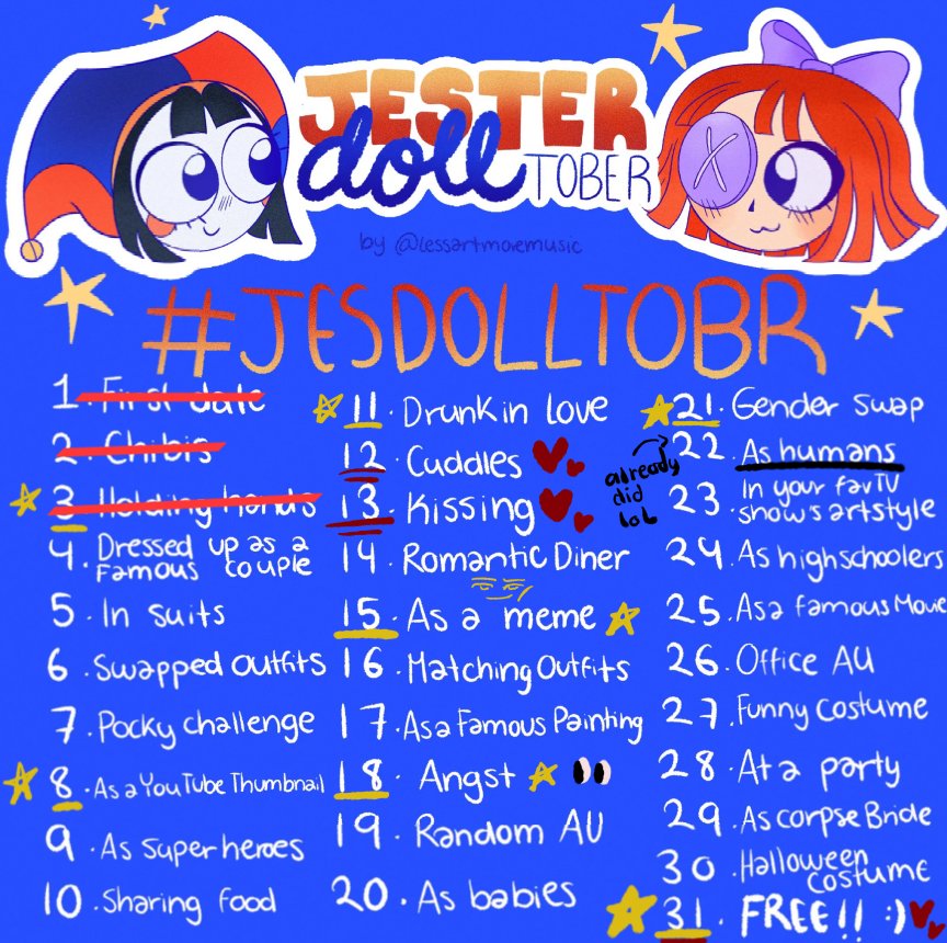 IdleMartini's tweet photo. Jesterdolltober Day 4+5: Famous Couple w/ Suits - Bonnie and Clyde. My laziness and undiagnosed ADHD have led me to a genius idea to combine both days into one for maximum efficiency 🧠🧠🧠 #art #tadc #jesterdoll #jesterdolltober https://t.co/UViWViVjVP