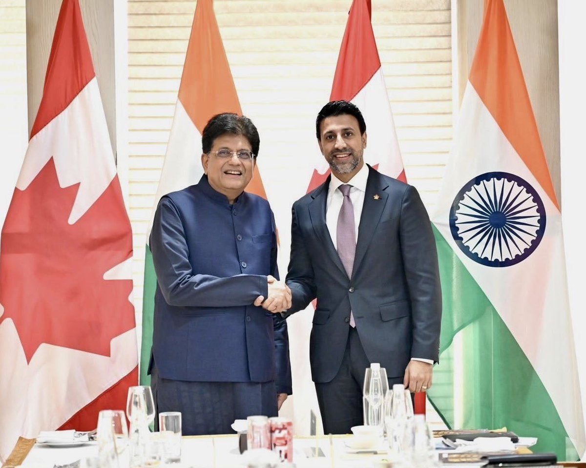 DanielTyrie's tweet photo. Why is Canada's trade delegation to India being lead by two Indians?

Anita Anand, MP Oakville East and Maninder Sidhu, MP Brampton East.

Indians negotiating with Indians on the future of Canada.

Do you think they'll put Canada first? https://t.co/xbM7qQFNLi