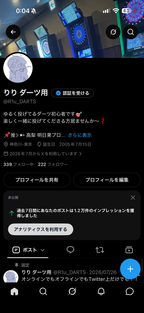 R1u_DARTS's tweet photo. 222人！！
ゾロ目だ！テキーラだ！ https://t.co/4ujC1c4MLB