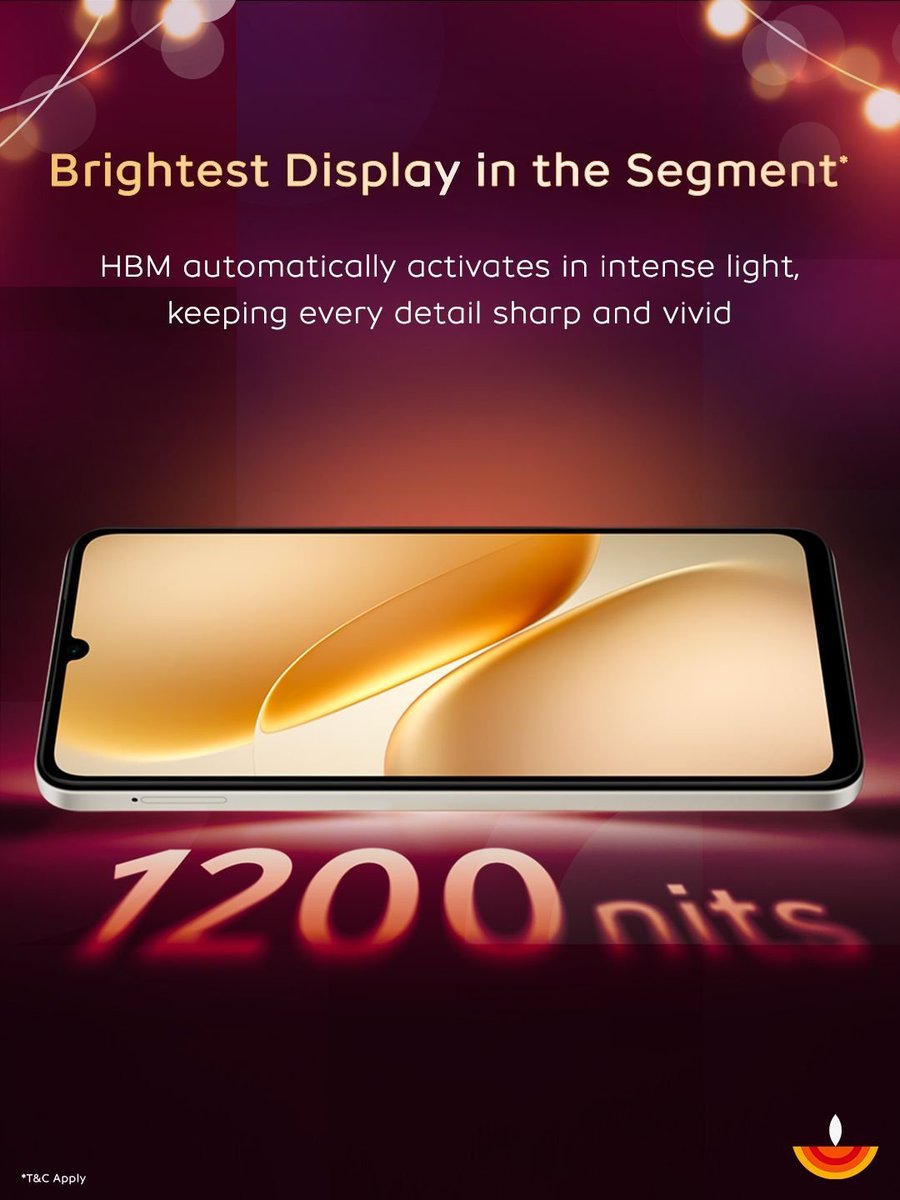 _CodeWizard's tweet photo. This festive season, power up your way. 🪔⚡

The Great Indian Festival is live, and the iQOO Z11 Lite is ready to light up your festive season.

📱 AI Captions to summarize, translate, recap, and create https://t.co/7V463EtWgo