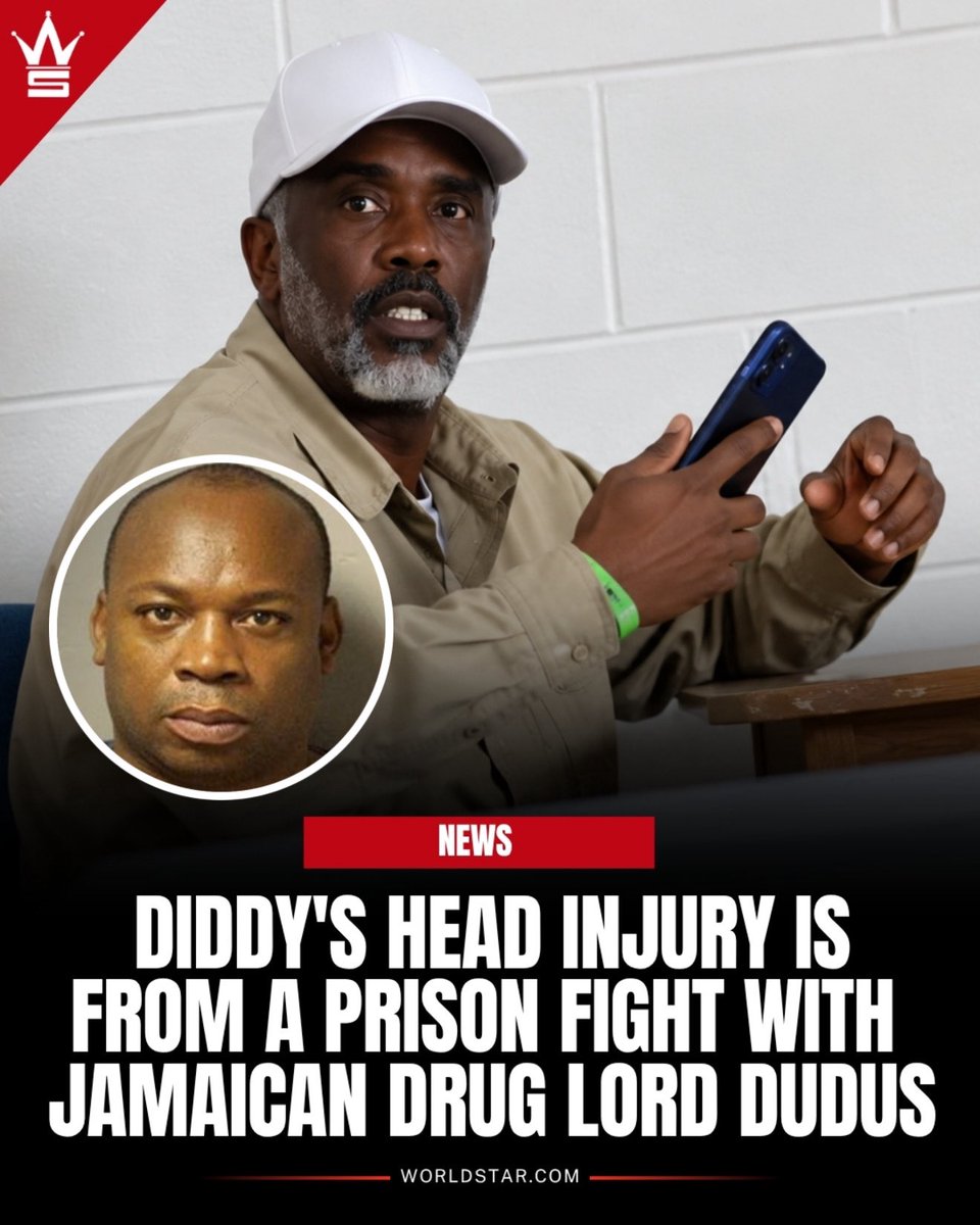 WORLDSTAR's tweet photo. #NEWS: Diddy reportedly got into a fight with fellow inmate Christopher Coke, a Jamaican drug lord known as βDudus,β at Fort Dix federal prison, suffering a head injury so severe that he was rushed to an outside medical facility, according to TMZ.
Sources claim the altercation stemmed from anger over an NBC News report exposing Diddyβs alleged luxurious lifestyle behind bars. Following the report, prison officials reportedly conducted at least two raids and confiscated cellphones from inmates, including Coke.
Coke, who has been serving a 23 year sentence since 2012, was reportedly furious over the loss of privileges following the raids. Sources claim both men were placed in solitary confinement for two weeks after the fight.
Diddy was already being held in the Special Housing Unit following the NBC report, and the alleged altercation occurred during his daily break, according to the report.