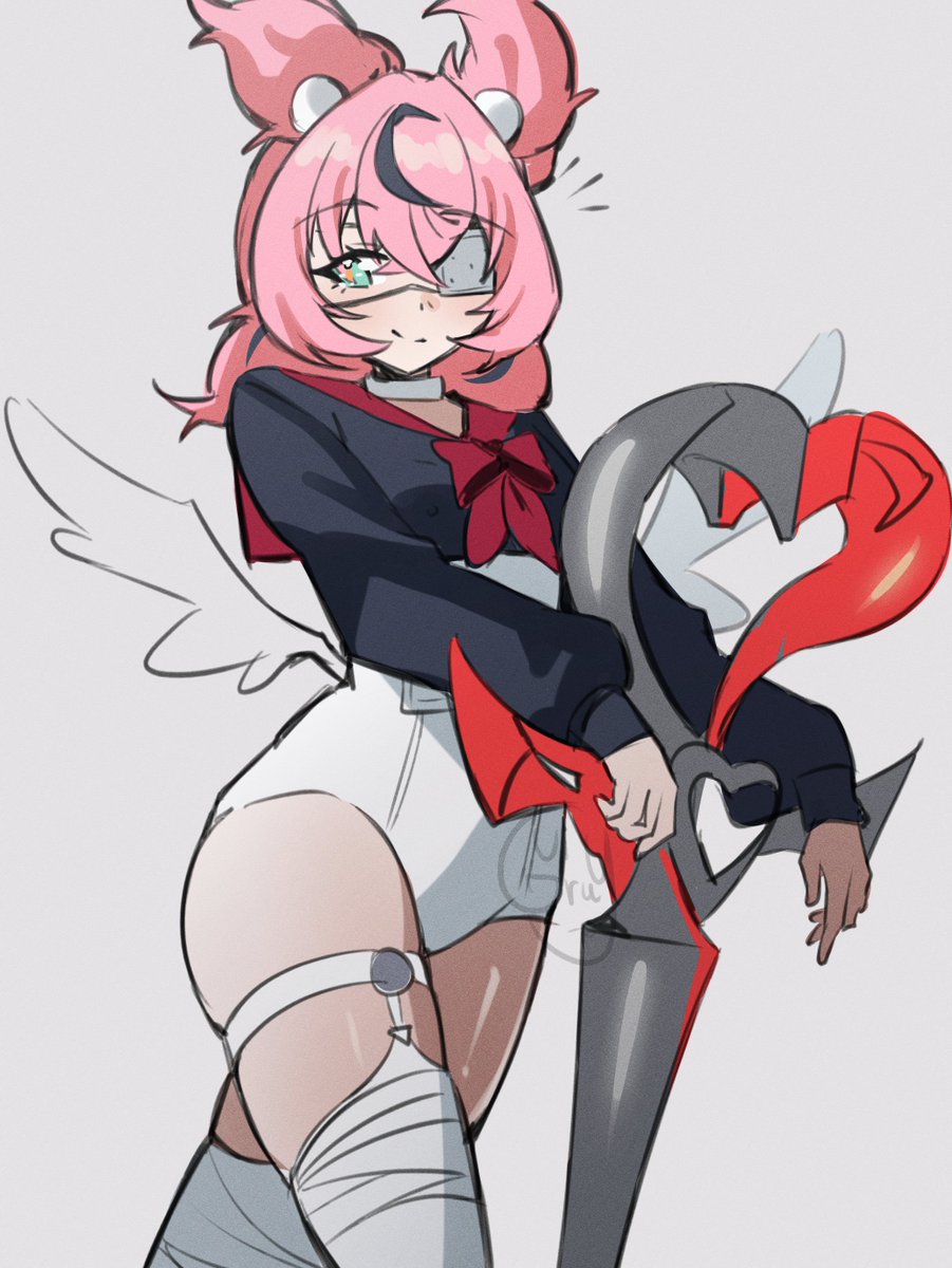 ui_gray's tweet photo. I took some time to sketch this—the outfit is so cute that Aria just had to wear it 

#AOD #ArtofDelusion #Aria #zzzero https://t.co/QlDXWDQRcU