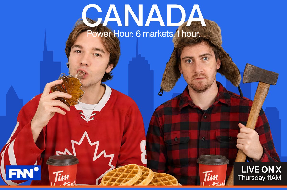 factmachine's tweet photo. Join us tomorrow at 11 AM EST for POWER HOUR.

The theme is Canada. We will be drinking maple syrup and dialoguing with beavers.

Streamed here and on FactMachine.

We love you. https://t.co/Efgqg6KzAc