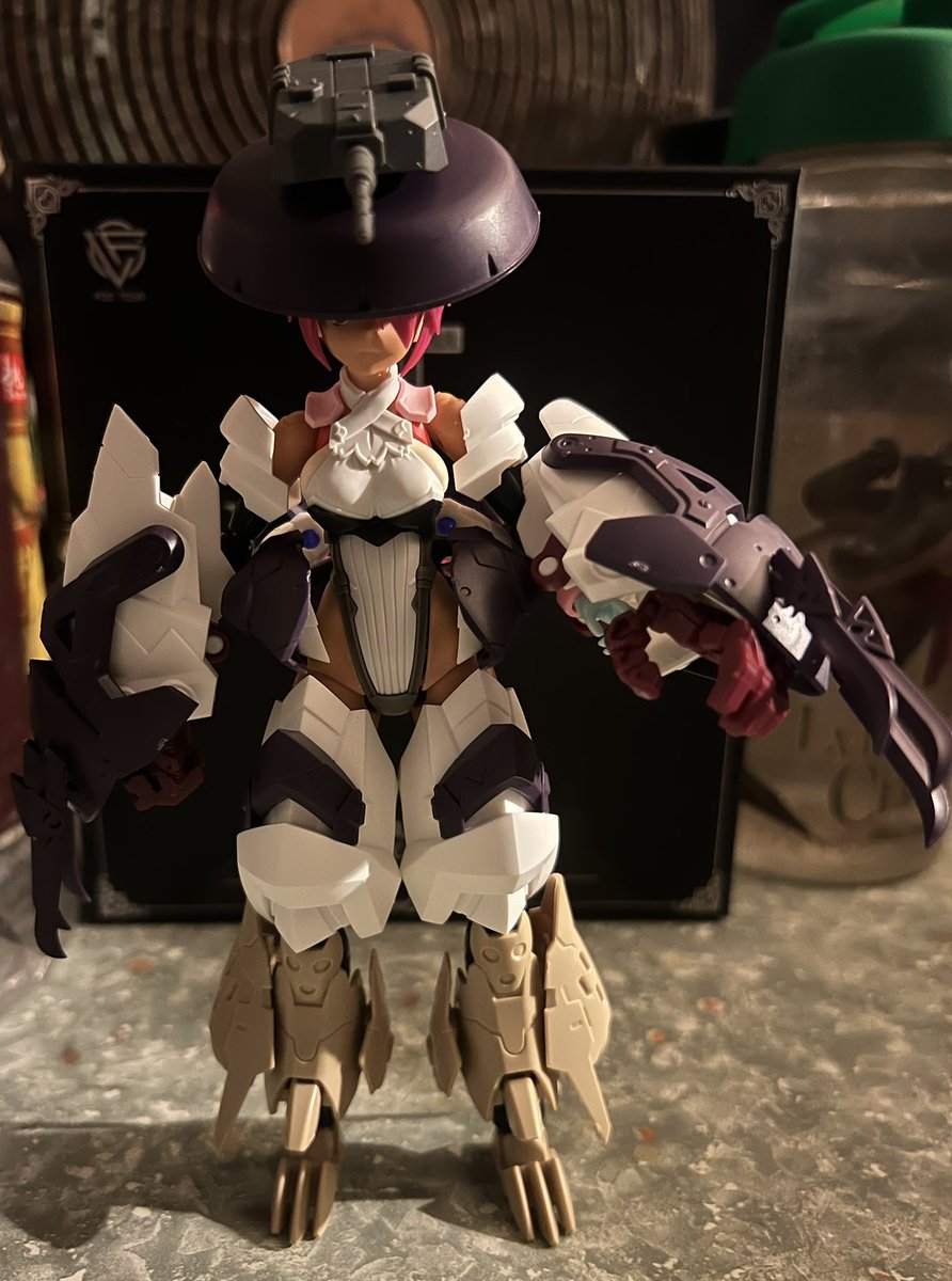 wvyern's tweet photo. #30ms
#30mf

休日，

クラスアップアーマー 鉄禍ノ僧兵

頭帽3mm洞x1,  兵器追加測試。 https://t.co/cSqPXOHQAa