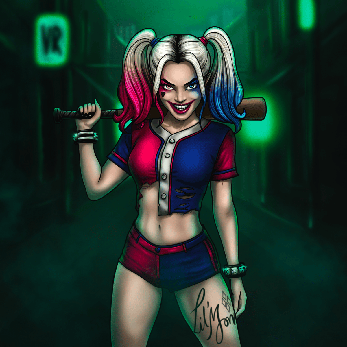 BullBearsBot's tweet photo. It's not a @BullBearsX...
But it is a banger!  

New @VaultRunners sale!

💎 1/1 [Harley Quinn] 
💰 1 SOL [$104.71] https://t.co/tUuds6bcqo