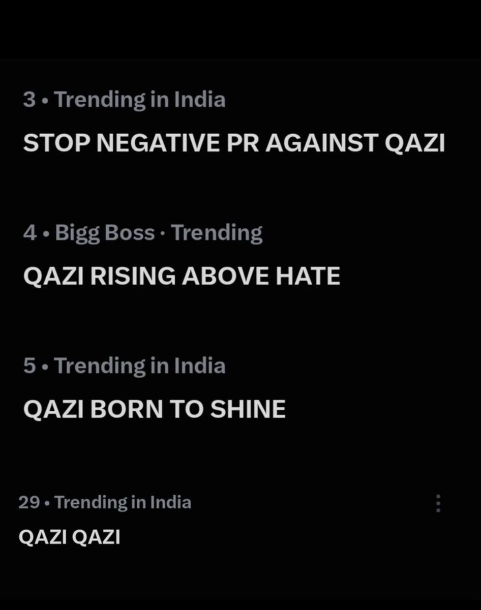 TheLeader786's tweet photo. TREND BOOSTER USING ALL 3 TAGLINE 

STOP NEGATIVE PR AGAINST QAZI
QAZI RISING ABOVE HATE
QAZI BORN TO SHINE

500 COMMENTS MAKE YOUR VOICE HEARD.

Comment with facts, positivity, and support. Keep the momentum going and amplify the message. https://t.co/jGGI12XbPh