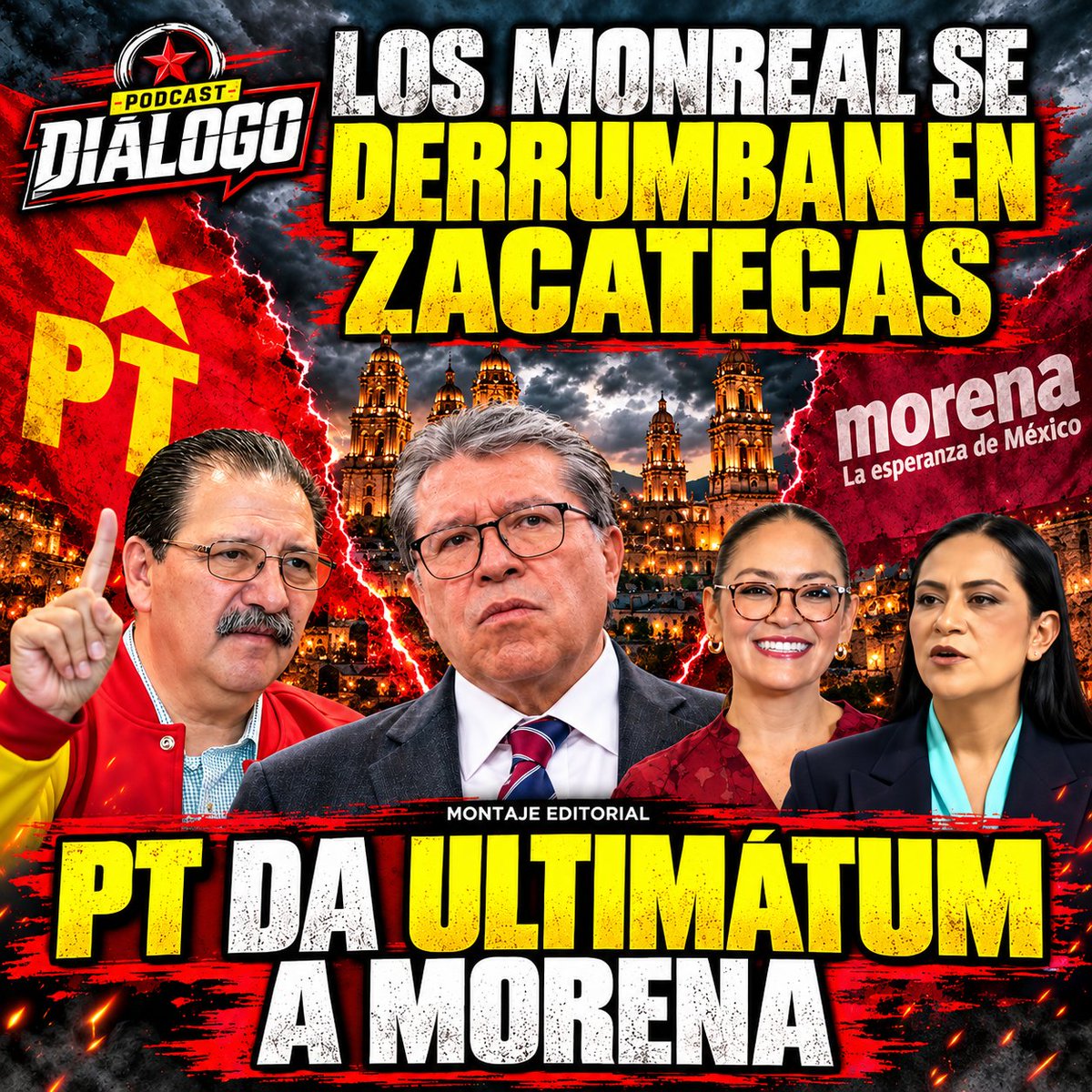 CREATIVOAGENCI2's tweet photo. LOS MONREAL SE DERRUMBAN EN ZACATECAS/PT DA ULTIMÁTUM A MORENA #PODCASTDIÁLOGO #CEGARTE
CAP. https://t.co/Uv4YiNhCM6 https://t.co/Rd18UmtXQ6