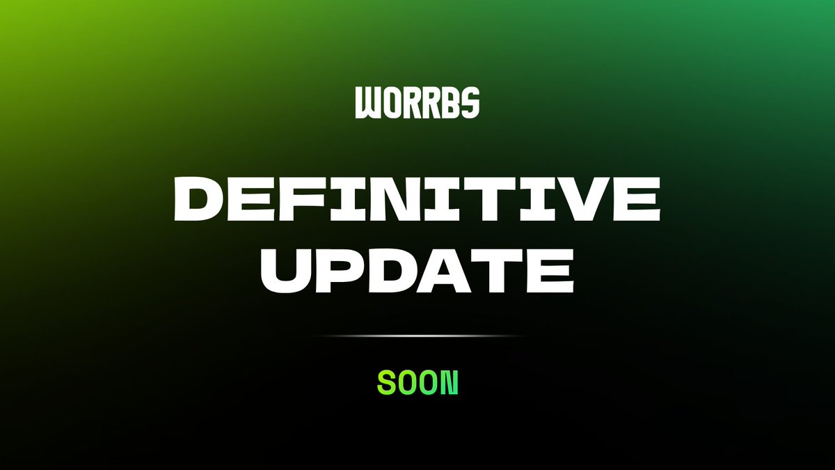 worrbs's tweet photo. We’ve been quiet because we want to let you know that Worrbs will soon be receiving its biggest update yet – the definitive version.

These are difficult times, but this update aims to keep everyone happy.

Thanks to the team who are preparing 🎉 https://t.co/GC9M7tR5OH