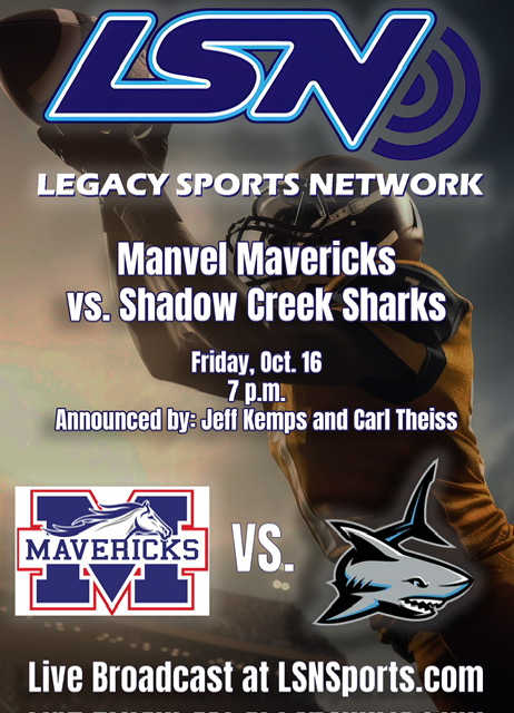 HokaHeyFootball's tweet photo. Don't miss a single play this Friday night! Legacy Sports Network has you covered with commentators Jeff Kemps and Carl Theiss on the call.
Catch the live stream at https://t.co/V91XHueDUO  Broadcast starts Friday night!
@CoachKirkMartin
@ManvelHS
@AlvinISDAth
@ManvelHSabc
#recruitmanvel #hokahey #BeDifferent #Family #Leadwithintegrity #TexasHighSchoolSports #CoachingExcellence #WeseeYOU