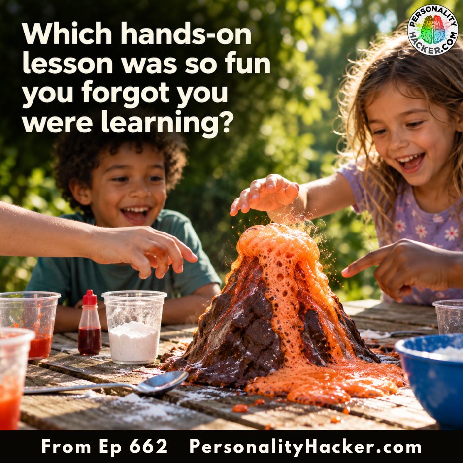 PersonalityHack's tweet photo. Which hands-on lesson was so fun you forgot you were learning?

From Ep #662 👉 https://t.co/27ptiSlmk9

#MBTI #16personalities #MyersBriggs #PersonalityTypes #PersonalGrowth #SelfHelp #cognitivefunctions https://t.co/9118x3h3Vo