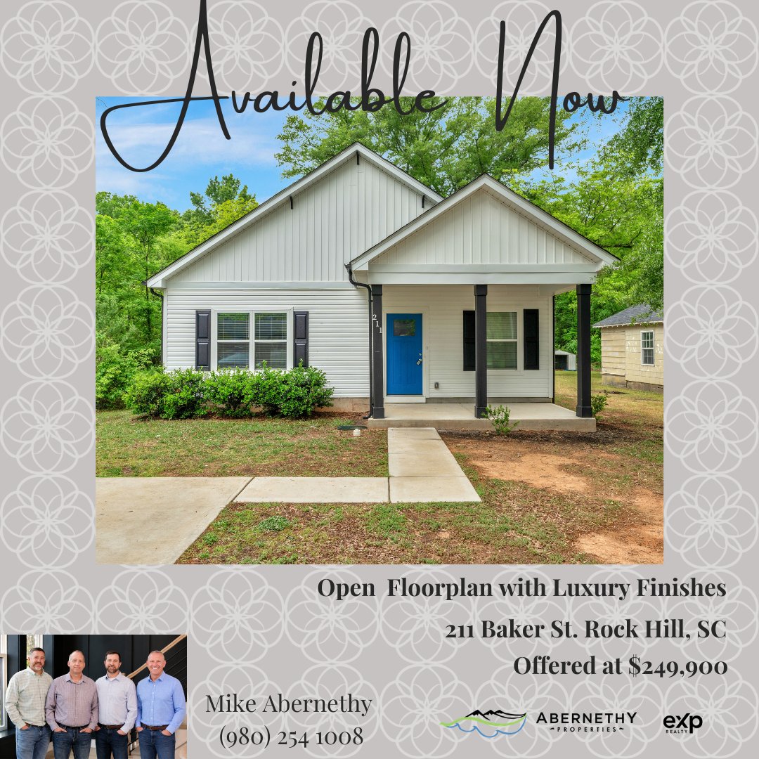 abernethyprop's tweet photo. Ranch Home with an Open Floorplan in Rock Hill!🏠

https://t.co/MwETZyMdNv

#AbernethyProperties #realestate #homeforsale #yourlocalrealtor® https://t.co/KU4FtghoTT