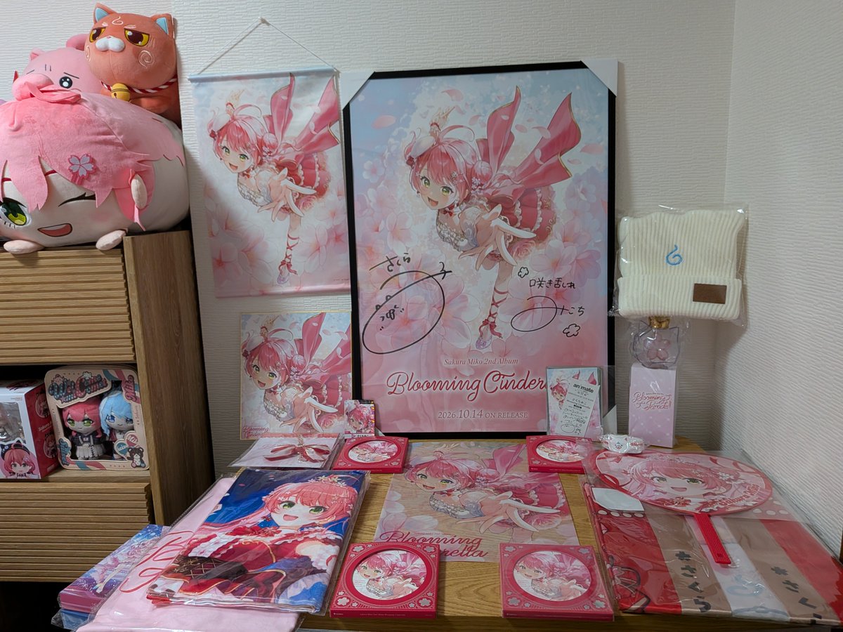 Ewc6Sem's tweet photo. 日にちが変わる前に報告します♪

みこちの2ndアルバムを買ったら、なんとゲーマーズの直筆サイン入りポスターが当たりました！

アルバムの発売日が自分の誕生日と重なっただけでも嬉しいのに、まさかのポスターまで当選！忘れられない最高の誕生日になりました！
＃咲き乱れみこち
＃みこちみてくれ https://t.co/Z6B0VGLncP