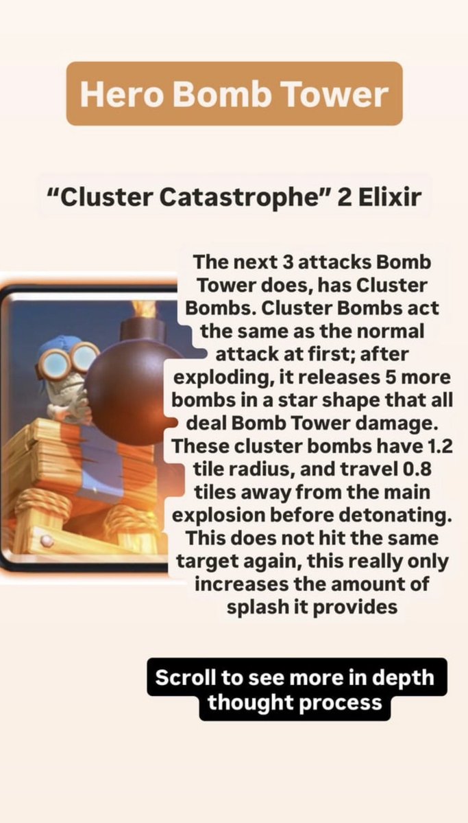 Grimalackt's tweet photo. Evos and Heroes ideas: Hero Bomb Tower, Hero Mega Minion (from my Reddit) https://t.co/VtSX5OCa7h