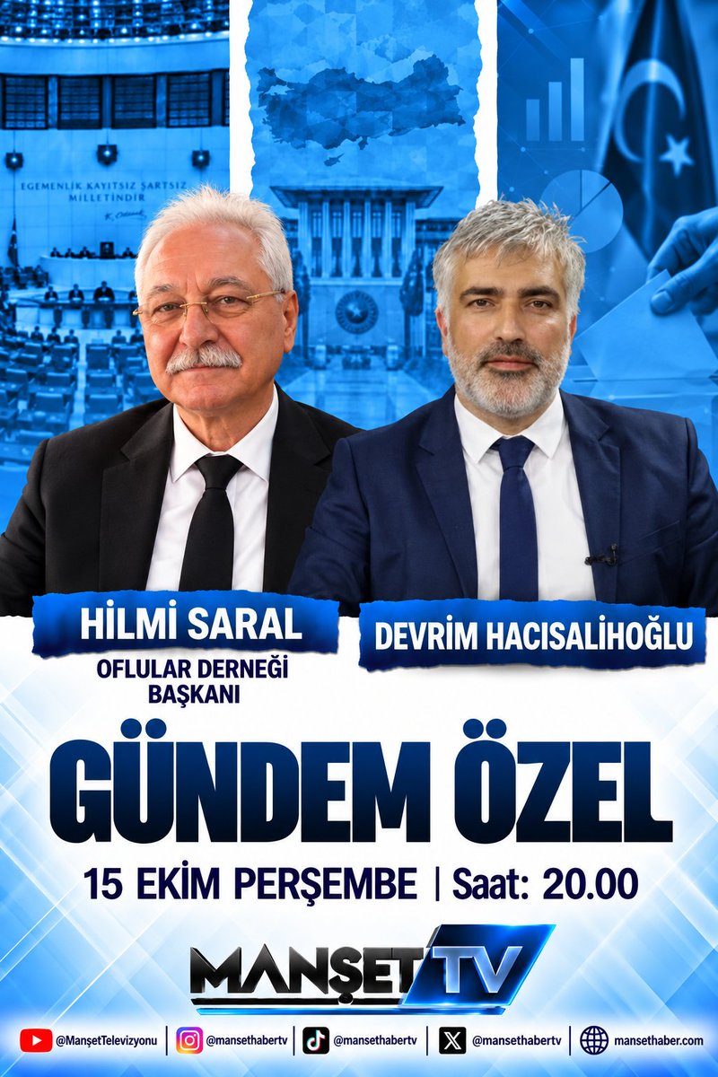 mansethabertv's tweet photo. Oflular Derneği Başkanı Hilmi Saral, 15 Ekim Perşembe günü saat 20.00’de  Gündem Özel programına konuk oluyor.

Programda, MHP liderinin Şahinler ve Saral aileleri arasındaki barış sürecindeki rolü ve gündeme ilişkin önemli başlıklar ele alınacak.

Abone olmak ve izlemek için▶️https://t.co/Y61j4q4Ntq